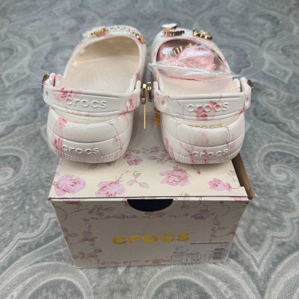NWT LoveShackFancy x Crocs Classic Ballet Flat - Picture 4 of 6